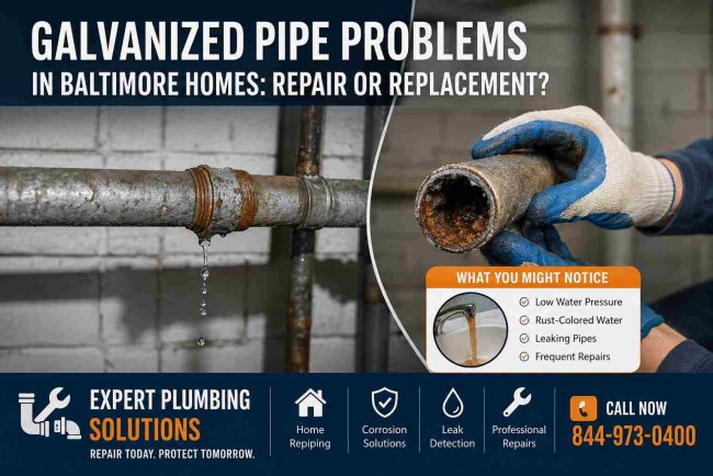Galvanized Pipe Problems in Baltimore Homes Repair or Replacement