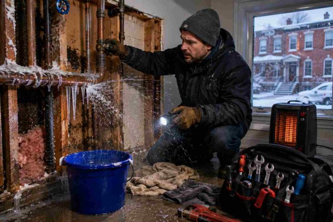Burst Pipe in Baltimore During Winter  Emergency Steps for Homeowners