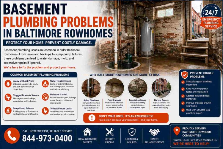 Basement Plumbing Problems in Baltimore Rowhomes